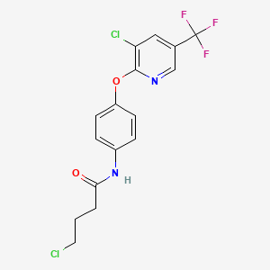 4-Chloro-N-(4-{[3-chloro-5-(trifluoromethyl)-2-pyridinyl]oxy}phenyl)butanamide