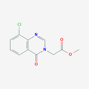 molecular formula C11H9ClN2O3 B2530335 Methyl(8-chloro-4-oxoquinazolin-3(4H)-yl)acetate CAS No. 2108806-20-6