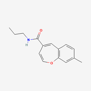 molecular formula C15H17NO2 B2530346 8-methyl-N-propylbenzo[b]oxepine-4-carboxamide CAS No. 1049142-29-1