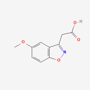 molecular formula C10H9NO4 B2530347 2-(5-Methoxy-1,2-benzoxazol-3-yl)acetic acid CAS No. 34172-98-0