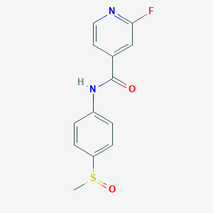 molecular formula C13H11FN2O2S B2530350 2-Fluoro-N-(4-methylsulfinylphenyl)pyridine-4-carboxamide CAS No. 1436313-30-2
