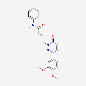 4-(3-(3,4-dimethoxyphenyl)-6-oxopyridazin-1(6H)-yl)-N-methyl-N-phenylbutanamide