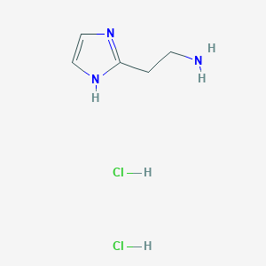 molecular formula C5H11Cl2N3 B2530370 2-(1H-Imidazol-2-YL)ethanamine dihydrochloride CAS No. 17286-47-4; 19225-96-8