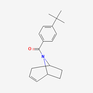 molecular formula C18H23NO B2530372 (1R,5S)-8-azabicyclo[3.2.1]oct-2-en-8-yl(4-(tert-butyl)phenyl)methanone CAS No. 1797559-17-1
