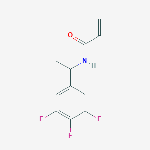 molecular formula C11H10F3NO B2530380 N-[1-(3,4,5-Trifluorophenyl)ethyl]prop-2-enamide CAS No. 2361656-63-3