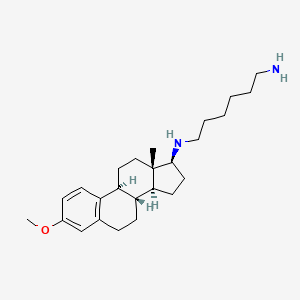 molecular formula C25H40N2O B2530392 Estrane, 1,6-hexanediamine deriv. CAS No. 112646-70-5