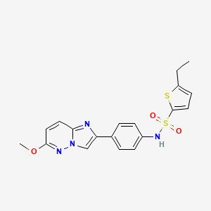 molecular formula C19H18N4O3S2 B2530417 5-ethyl-N-(4-(6-methoxyimidazo[1,2-b]pyridazin-2-yl)phenyl)thiophene-2-sulfonamide CAS No. 953170-89-3