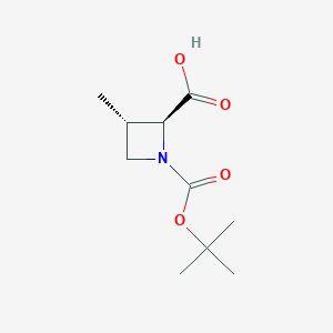 (2S,3S)-1-[(tert-butoxy)carbonyl]-3-methylazetidine-2-carboxylic acid