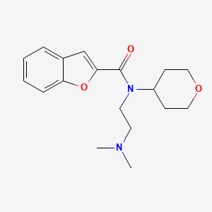 N-(2-(dimethylamino)ethyl)-N-(tetrahydro-2H-pyran-4-yl)benzofuran-2-carboxamide