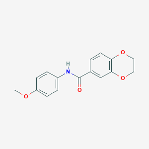 molecular formula C16H15NO4 B253043 N-(4-methoxyphenyl)-2,3-dihydro-1,4-benzodioxine-6-carboxamide 