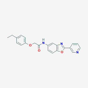 molecular formula C22H19N3O3 B253044 2-(4-ethylphenoxy)-N-[2-(pyridin-3-yl)-1,3-benzoxazol-5-yl]acetamide CAS No. 4634-35-9
