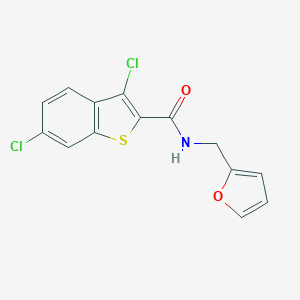 molecular formula C14H9Cl2NO2S B253047 3,6-dichloro-N-(2-furylmethyl)-1-benzothiophene-2-carboxamide 