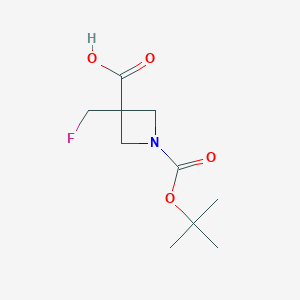 1-[(tert-Butoxy)carbonyl]-3-(fluoromethyl)azetidine-3-carboxylic acid