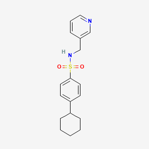 molecular formula C18H22N2O2S B2530481 [(4-Cyclohexylphenyl)sulfonyl](3-pyridylmethyl)amine CAS No. 692775-45-4