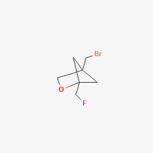 molecular formula C7H10BrFO B2530483 4-(溴甲基)-1-(氟甲基)-2-氧杂双环[2.1.1]己烷 CAS No. 2418719-88-5