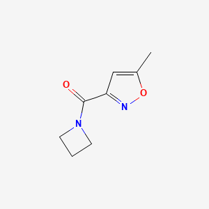 molecular formula C8H10N2O2 B2530491 Azetidin-1-yl(5-methylisoxazol-3-yl)methanone CAS No. 1851826-77-1