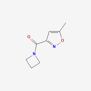 molecular formula C8H10N2O2 B2530491 氮杂环丁烷-1-基(5-甲基异恶唑-3-基)甲酮 CAS No. 1851826-77-1