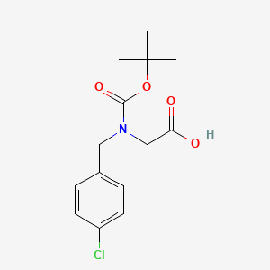 molecular formula C14H18ClNO4 B2530504 N-[(4-Chlorophenyl)methyl]-N-Boc-glycine CAS No. 1182070-86-5