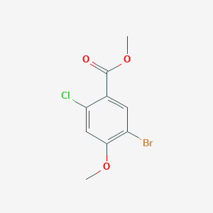 molecular formula C9H8BrClO3 B2530508 Methyl 5-bromo-2-chloro-4-methoxybenzoate CAS No. 1821493-72-4