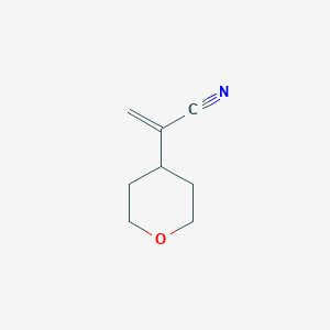 molecular formula C8H11NO B2530534 2-(氧杂-4-基)丙-2-烯腈 CAS No. 1895732-44-1