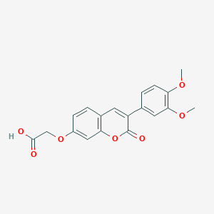 molecular formula C19H16O7 B2530569 {[3-(3,4-二甲氧基苯基)-2-氧代-2H-色烯-7-基]氧}乙酸 CAS No. 887871-24-1