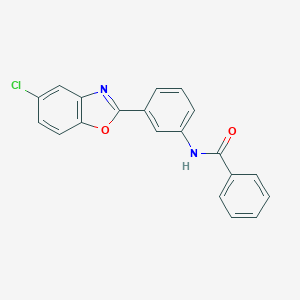 molecular formula C20H13ClN2O2 B253057 N-[3-(5-chloro-1,3-benzoxazol-2-yl)phenyl]benzamide 
