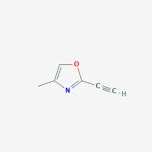 molecular formula C6H5NO B2530579 噁唑, 2-乙炔基-4-甲基- CAS No. 872122-90-2