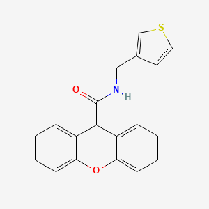 molecular formula C19H15NO2S B2530586 N-(thiophen-3-ylmethyl)-9H-xanthene-9-carboxamide CAS No. 1207011-22-0