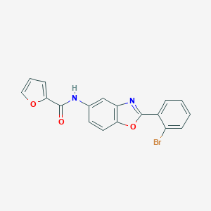 molecular formula C18H11BrN2O3 B253059 N-[2-(2-bromophenyl)-1,3-benzoxazol-5-yl]furan-2-carboxamide 