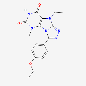 8-(4-Ethoxyphenyl)-5-ethyl-1-methylpurino[8,9-c][1,2,4]triazole-2,4-dione