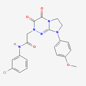 molecular formula C20H18ClN5O4 B2530621 N-(3-chlorophenyl)-2-(8-(4-methoxyphenyl)-3,4-dioxo-3,4,7,8-tetrahydroimidazo[2,1-c][1,2,4]triazin-2(6H)-yl)acetamide CAS No. 941935-96-2