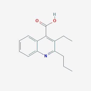 molecular formula C15H17NO2 B2530622 3-Ethyl-2-propylquinoline-4-carboxylic acid CAS No. 380346-48-5
