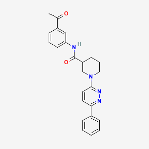 molecular formula C24H24N4O2 B2530625 N-(3-乙酰基苯基)-1-(6-苯基嘧啶并[3,4-b]嘧啶-3-基)哌啶-3-甲酰胺 CAS No. 1105212-88-1