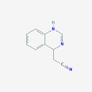 molecular formula C10H9N3 B2530640 2-(1,4-Dihydroquinazolin-4-yl)acetonitrile CAS No. 1609734-96-4