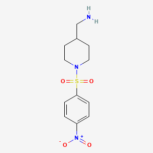 [1-(4-Nitrobenzenesulfonyl)piperidin-4-yl]methanamine