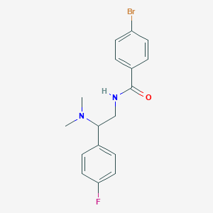 molecular formula C17H18BrFN2O B2530667 4-溴-N-(2-(二甲氨基)-2-(4-氟苯基)乙基)苯甲酰胺 CAS No. 899975-61-2