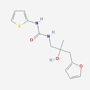 molecular formula C13H16N2O3S B2530673 1-(3-(呋喃-2-基)-2-羟基-2-甲基丙基)-3-(噻吩-2-基)脲 CAS No. 1798456-77-5