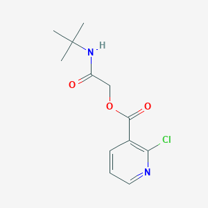 molecular formula C12H15ClN2O3 B2530695 (Tert-butylcarbamoyl)methyl 2-chloropyridine-3-carboxylate CAS No. 733007-25-5