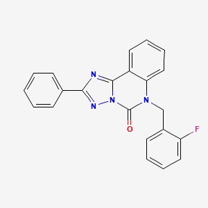 molecular formula C22H15FN4O B2530697 6-(2-fluorobenzyl)-2-phenyl-[1,2,4]triazolo[1,5-c]quinazolin-5(6H)-one CAS No. 1357879-73-2