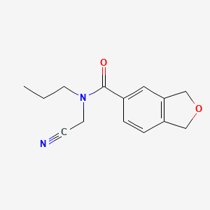 molecular formula C14H16N2O2 B2530713 N-(cyanomethyl)-N-propyl-1,3-dihydro-2-benzofuran-5-carboxamide CAS No. 1456236-92-2