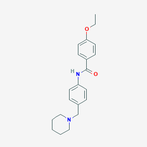 4-ethoxy-N-[4-(piperidin-1-ylmethyl)phenyl]benzamide