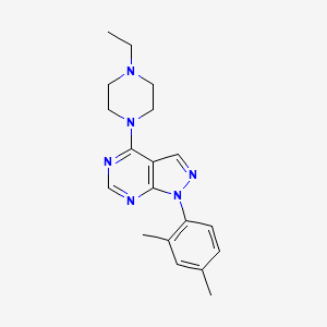 1-(2,4-dimethylphenyl)-4-(4-ethylpiperazin-1-yl)-1H-pyrazolo[3,4-d]pyrimidine