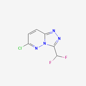 molecular formula C6H3ClF2N4 B2530741 6-Chloro-3-(difluoromethyl)-[1,2,4]triazolo[4,3-b]pyridazine CAS No. 477889-88-6