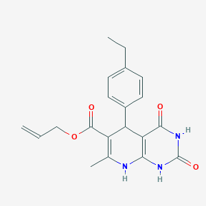 molecular formula C20H21N3O4 B2530783 prop-2-enyl 5-(4-ethylphenyl)-7-methyl-2,4-dioxo-5,8-dihydro-1H-pyrido[2,3-d]pyrimidine-6-carboxylate CAS No. 683778-94-1