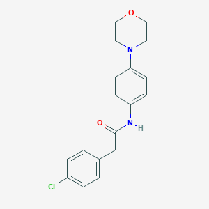 molecular formula C18H19ClN2O2 B253079 2-(4-chlorophenyl)-N-(4-morpholin-4-ylphenyl)acetamide 