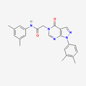 molecular formula C23H23N5O2 B2530809 N-(3,5-二甲苯基)-2-(1-(3,4-二甲苯基)-4-氧代-1H-吡唑并[3,4-d]嘧啶-5(4H)-基)乙酰胺 CAS No. 852451-28-6