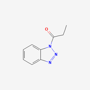 molecular formula C9H9N3O B2530826 1-(1H-1,2,3-Benzotriazol-1-yl)propan-1-one CAS No. 54264-50-5