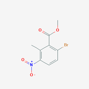 molecular formula C9H8BrNO4 B2530828 Methyl 6-bromo-2-methyl-3-nitrobenzoate CAS No. 731810-03-0