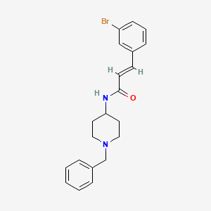 molecular formula C21H23BrN2O B2530835 N-(1-benzyl-4-piperidinyl)-3-(3-bromophenyl)acrylamide CAS No. 882073-23-6
