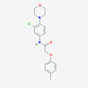 molecular formula C19H21ClN2O3 B253084 N-(3-Chloro-4-morpholin-4-yl-phenyl)-2-p-tolyloxy-acetamide 